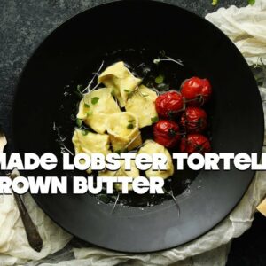 Homemade Lobster Tortellini Recipe with Brown Butter