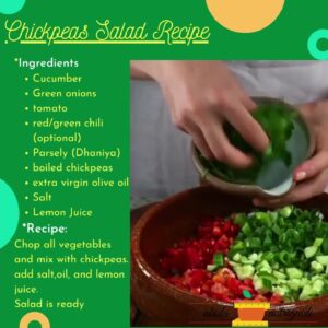 Chickpeas salad recipe for weightloss