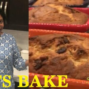 LETS BAKE BANANA CAKE TOGETHER | BAKE WITH ME