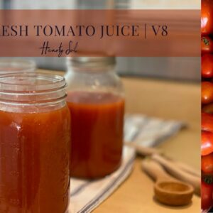 Making Healthy and Delicious Tomato Juice | The Best V8 Juice Recipe
