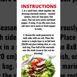 SPICY THAI BEEF SALAD RECIPE #SHORTS