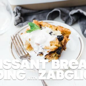 Croissant Bread Pudding with Zabaglione Recipe | This Recipe Will Make you Famous