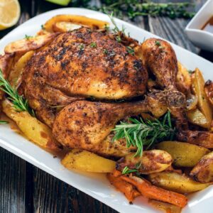 Easy Oven Whole Roasted Chicken