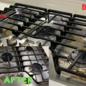 How To Clean Your Extremely Dirty Stove | Let’s Make It Look Like New Again