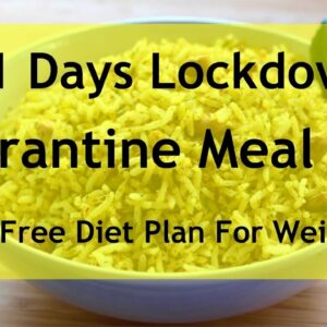 Quarantine Meal Plan/Diet Plan For Weight Loss – Gluten Free Diet Plan – Thyroid PCOS Weight Loss