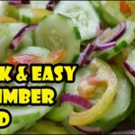 HOW TO MAKE CUCUMBER SALAD | EASY CUCUMBER SALAD RECIPE