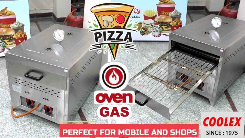 GAS PIZZA OVEN FOR MOBILE TRUCKS AND SHOPS, OPERATED ONLY BY LPG GAS SYSTEM. STREET PIZZA BUSINESS