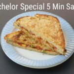 5 Mins Onion Tomato Sandwich Recipe – Quick & Easy Breakfast Ideas – Healthy Bachelor Recipes