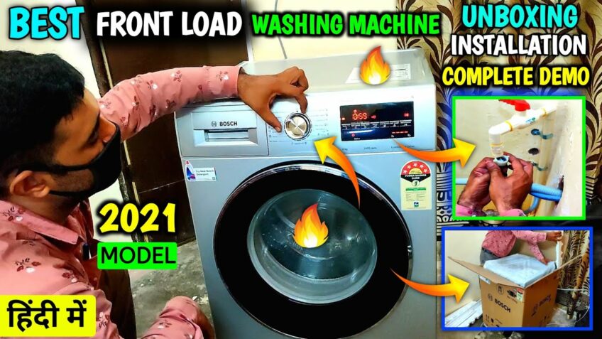 Best Front Load Washing Machine Bosch WAJ2846SIN Unboxing 🔥 Installation Complete Demo in Hindi 2021