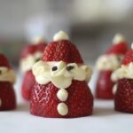 Cheesecake Strawberry Santas | Christmas Recipe
