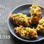 Oil Free Chana Sandwich For Weight Loss – High Protein Veg Sandwich Recipe | Skinny Recipes