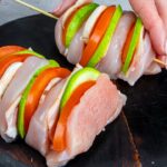 The only one chicken breast recipe that my husband eats – vegetables on the stick