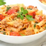 One Pot Italian Sausage & Spinach Pasta | Easy 30 Minute Dinner Recipe!