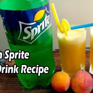 Peach Sprite Soft Drink  | Peach Drink Recipe | Peach Juice Recipe by food mela
