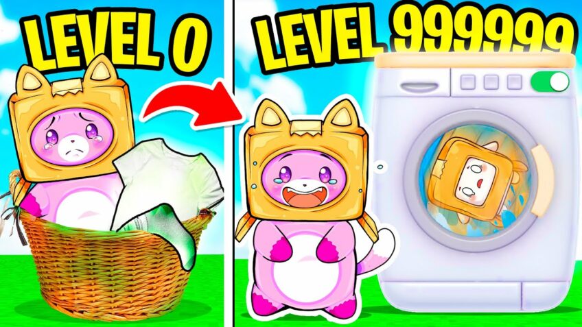 Can We Go MAX LEVEL In ROBLOX LAUNDRY SIMULATOR? (FOXY BEAT THE GAME!)