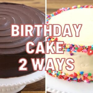 2 Birthday Cake Recipes | How to Make Birthday Cake