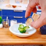 How to Cook Sea Grapes Salad with Sesame Sauce | Seaweed Salad Recipe | Miniature Food