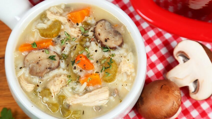 Turkey & Wild Rice Soup | #Homemade