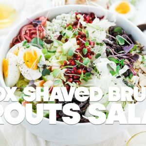 Detox Shaved Brussel Sprout Salad Recipe