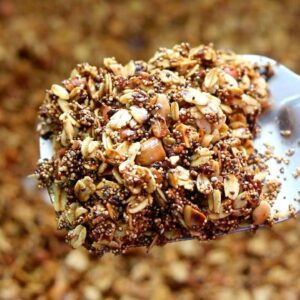 High Protein Chia Seeds and Oats Granola Recipe – Healthy Snacks With Oats | Skinny Recipes
