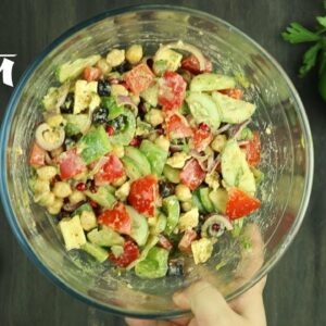 রিফ্রেশিং টার্কিশ সালাদ | Turkish Salad Recipe Bangla | Turkish Salad with Tahini Salad Dressing