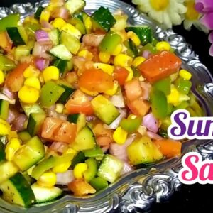 Easy Refreshing Summer Salad Recipe in Urdu Hindi ~ Pakistani Salad Recipe ~ Salad Banane Ki Recipe