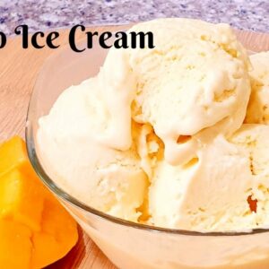 Mango Ice Cream recipe | Only 3 Ingredients Homemade Ice cream | How to make Homemade Ice Cream