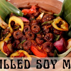 Devilled Soy Meat Recipe- How to make soy meat