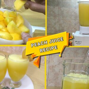 peach juice recipe | Peach And Soda Fresh Summer Drinks  | Aroo Sharbat | Refreshing Peach Juice