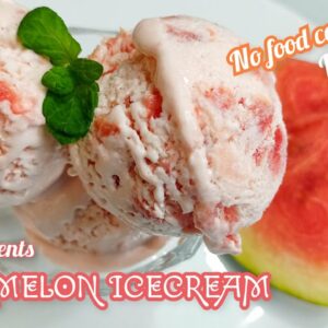 Watermelon icecream recipe – 3 ingredients watermelon icecream – summer recipe