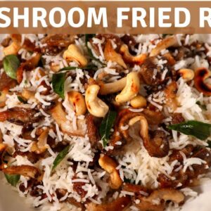 Mushroom Fried Rice | Vegan Rice | Easy delicious rice recipe