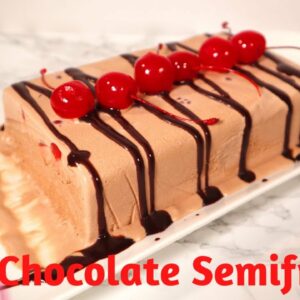 Chocolate Cherry Semifreddo – Delicious boozy dessert for the holidays