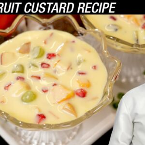 FRUIT CUSTARD Recipe – Super Creamy Easy Summer Dessert – CookingShooking