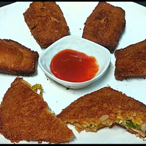 Crispy Noodles Bread Pockets Recipe in Tamil | Evening Snacks Recipe | Tea Time Snack | Bread Recipe