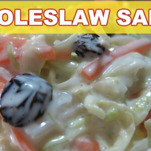 How to Make Creamy Coleslaw Salad | Pinoy Easy Recipes