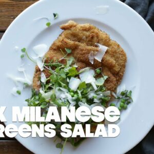 Pork Milanese with Spring Kale Salad Recipe