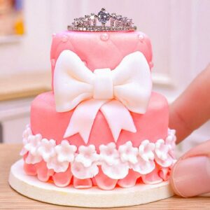 Fancy Miniature Princess Cake Decorating Tutorial | Beautiful Tiny Princess Cake Recipe