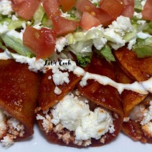 HOW TO MAKE RED CHEESE ENCHILADAS
