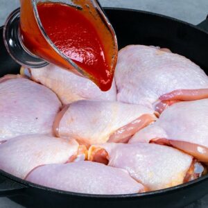 I’ve cooked 1 kilo of chicken legs for dinner – the entire pan has been eaten!