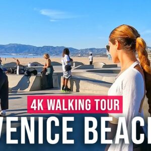 Venice Beach Walking Tour (Los Angeles) – [Immersive Sound – 4K/60fps]