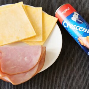 How to make Ham and Cheese Crescent Sandwiches using Pillsbury Crescent Roll?