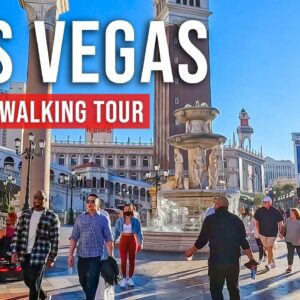 Las Vegas 4K Walking Tour – 165-min Walk with Captions – [Immersive sound – 4K/60fps]