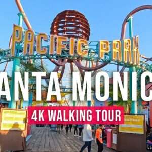 Santa Monica Walking Tour (Los Angeles) – [Immersive sound – 4K/60fps]