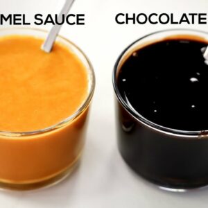 Chocolate Syrup (with powder) & Caramel Sauce Recipe – 2 Easy Syrups – CookingShooking