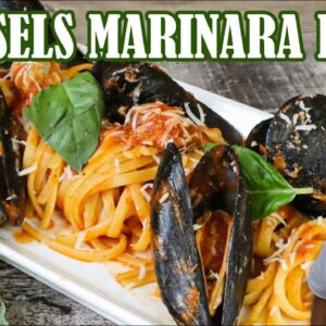 The Best Mussels Marinara Pasta Recipe | One of the Easiest Seafood Appetizers Made as a Pasta Dish