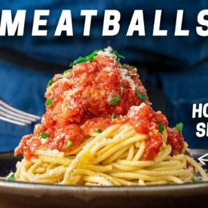 SPAGHETTI AND MEATBALLS (3 Tricks For Perfect Meatballs)