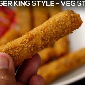 Burger King Veggie Strips Recipe – Crispy Veg Snack with SECRET Ingredient – CookingShooking