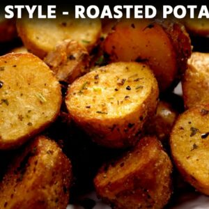 Roasted Potatoes Recipe [no oven] – Cafe Style with Secret Ingredient – CookingShooking