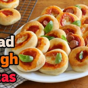 Bread dough pizzas | pizzatv | pizza recipe