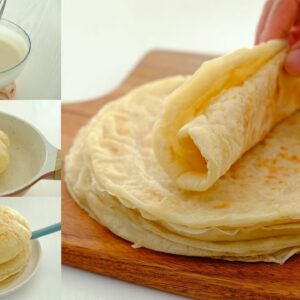The EASIEST Pita Bread｜5 minutes to prepare, only 3 ingredients，no flour on hands